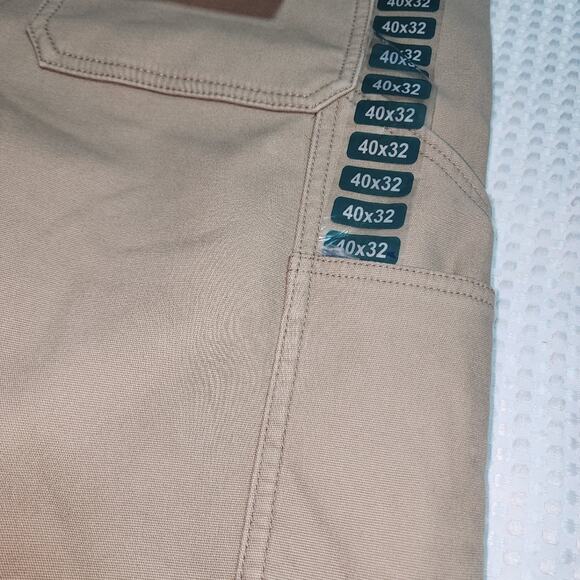 COLEMAN NWT MENS SIZE 40W x 32L STRETCH FLEECE LINED KHAKI LINED PANTS - Picture 9 of 13